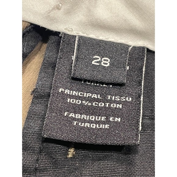 Marc by Marc Jacobs Mens Shorts Size 28 Olive Green Twill Flat Front 8" Inseam - Picture 4 of 12